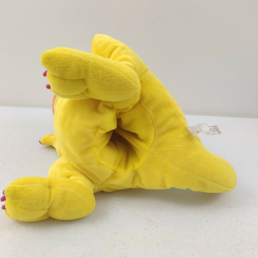 Scott Foresman Annie Yellow Dinosaur Hand Puppet Triceratops Plush - Picture 7 of 10
